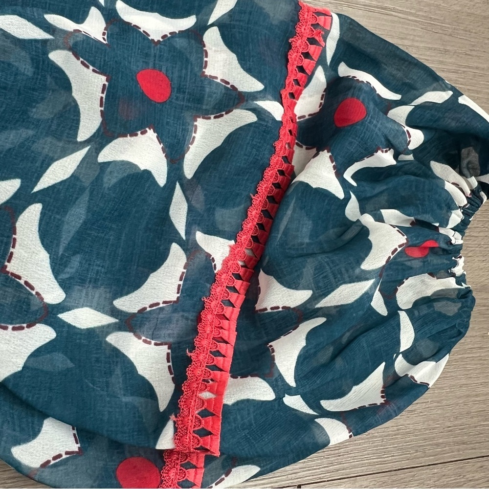 NWT Sachin & Babi X Anthropologie Mosaic Off-The-Shoulder Midi Dress Size 0 - Picture 8 of 9
